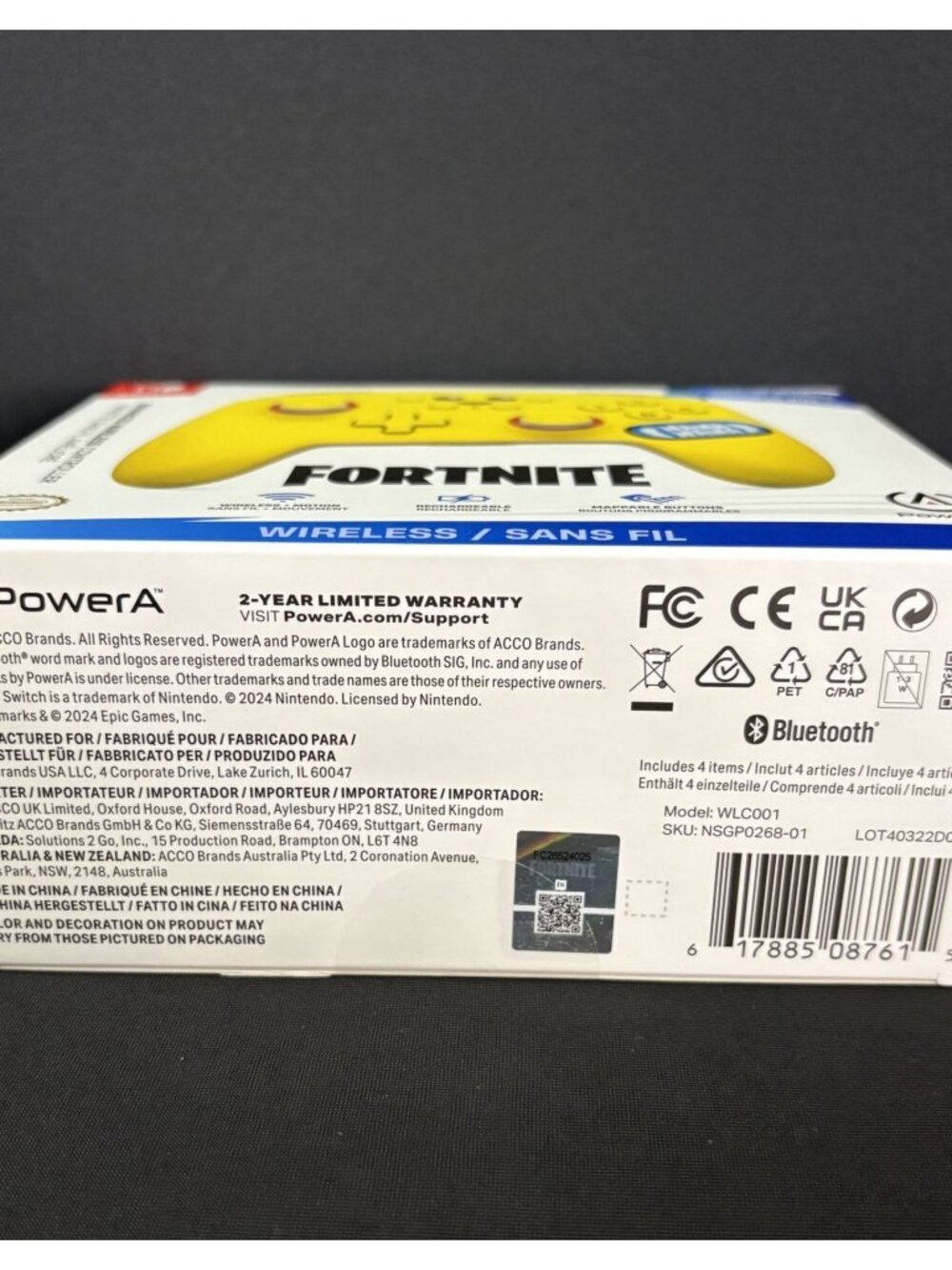 PowerA Fortnite Peely Accessories Pack Nintendo Switch Wireless Controller Bonus - Picture 7 of 9